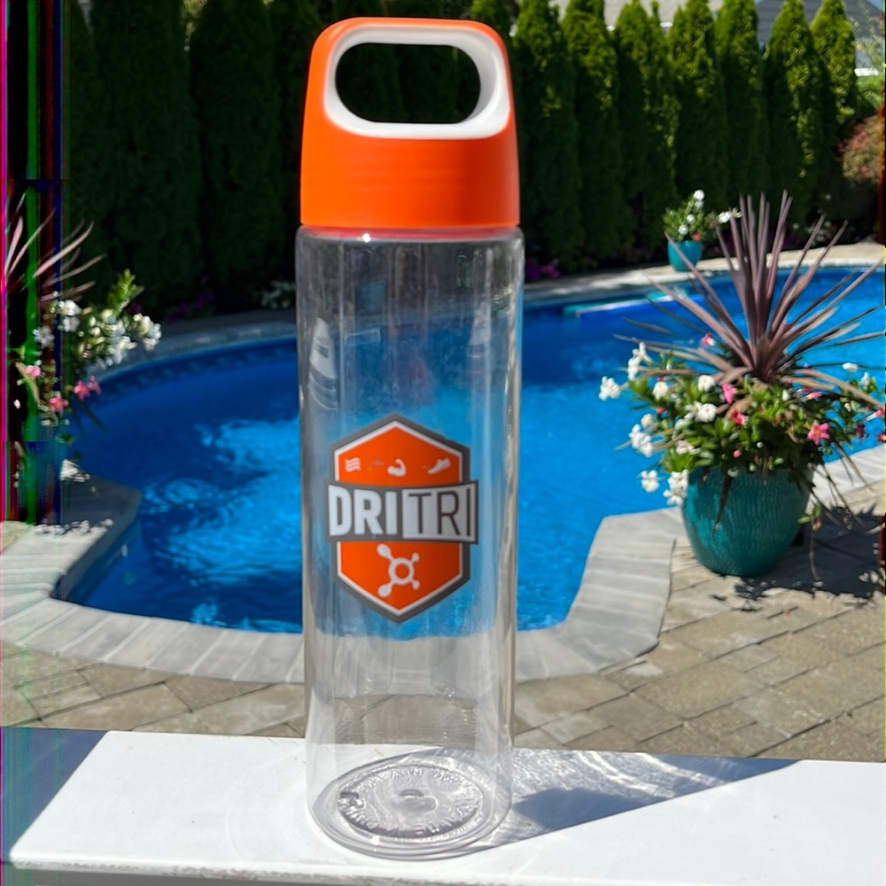 Orangetheory DRI TRI plastic drink beverage bottle with carry handle